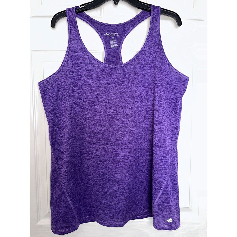Ideology Women’s Purple Racer Back Athletic Tank Top Sz XL